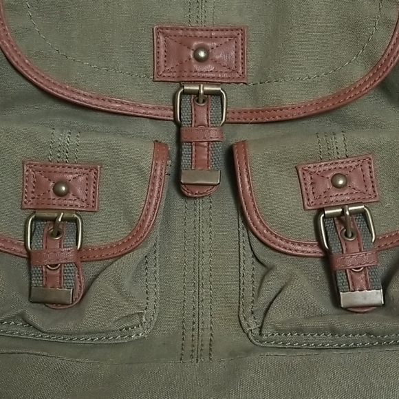 Vintage olive green bag - Picture 6 of 6